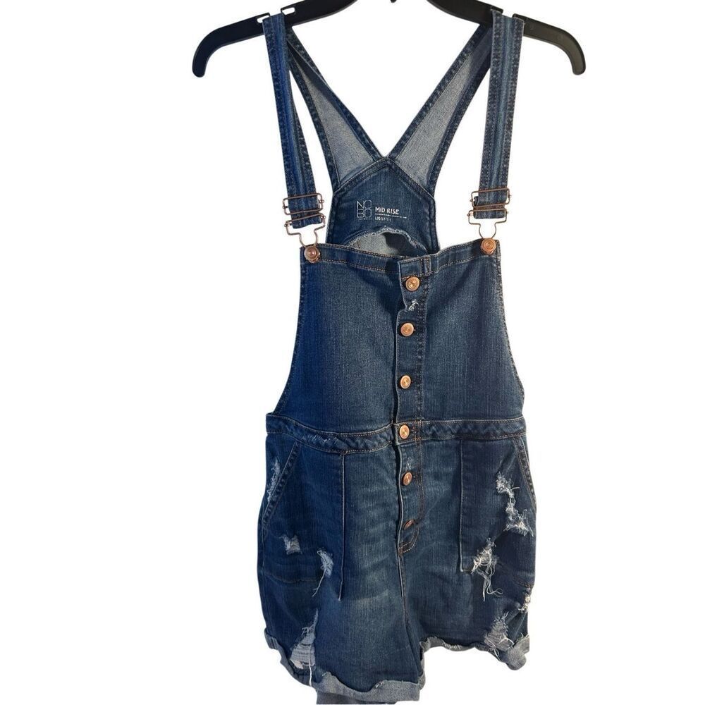Nobo denim short overalls jr. large 11/13 distressed